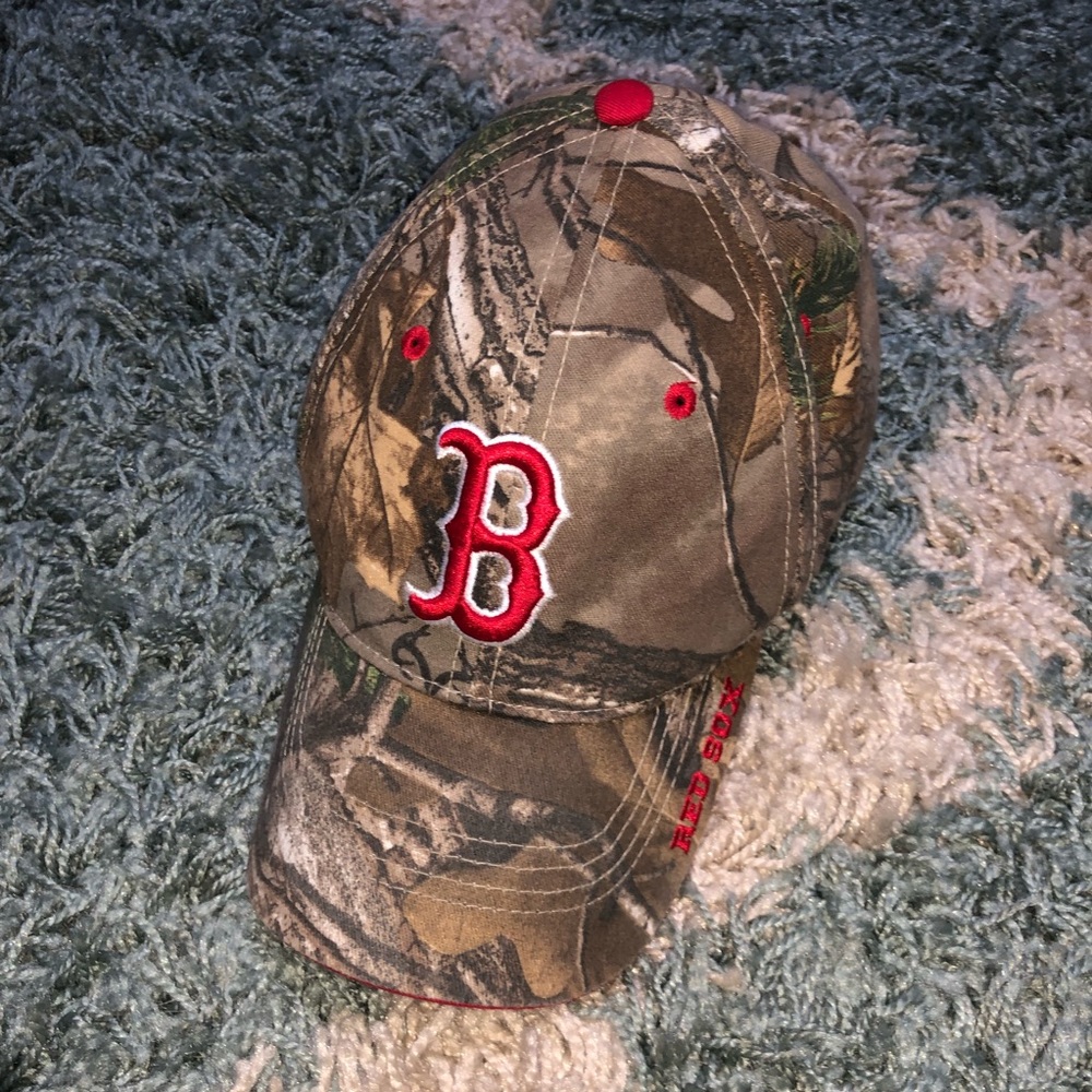 Woodland Camo Red Sox Hat